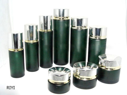 Bottiglie e barattoli in vetro per prodotti cosmetici a emulsione vuota a colori personalizzati 80ML 40ML