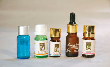 Il vetro colorato blu miniatura dell'olio essenziale imbottiglia 5ml-10ml con il riduttore & il cappuccio dell'orifizio del PESO